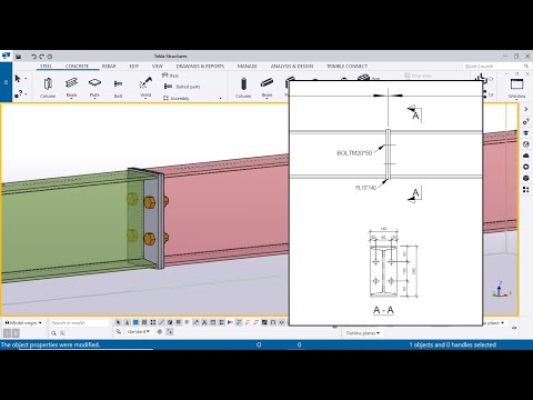 Tekla 2021 Tutorial 20 | Connection with Example