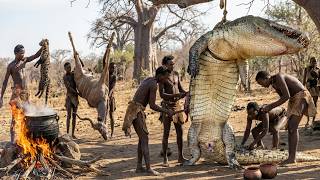 Explorando la caza primitiva en África: La tribu Hadzabe se enfrenta a cocodrilos gigantes