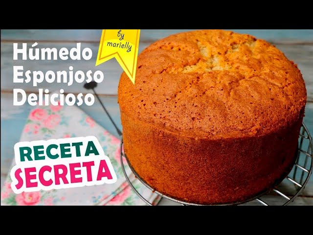 Receta SECRETA de BIZCOCHO HÚMEDO de VAINILLA by Marielly - YouTube