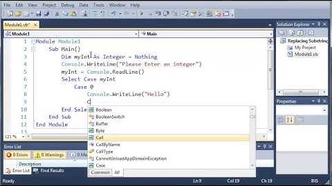 Visual Basic Tutorial   24   Select Case   YouTube