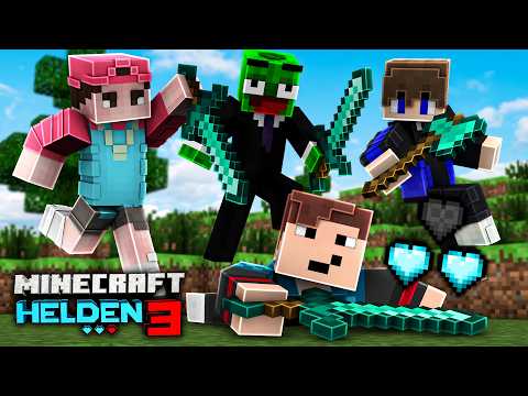 I LOSE MY 1ST HEART in MINECRAFT HEROES 3 💔⚔️