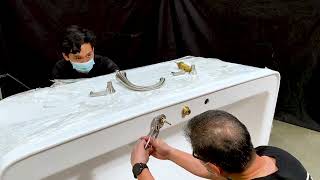 Piccolo Deck Mount Tub Filler Installation Adatto
