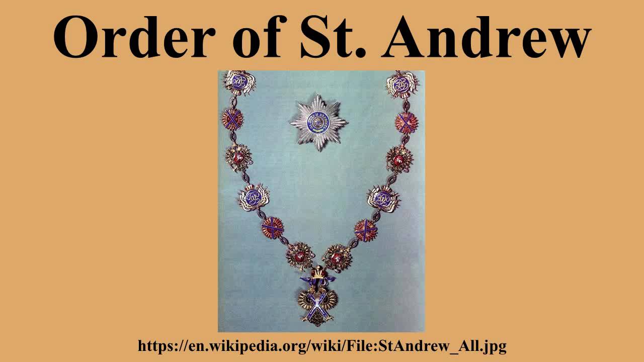 Order of St. Andrew