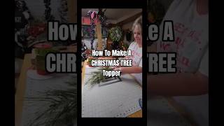 HOW TO MAKE A CHRISTMAS TREE TOPPER #christmasdiy #christmastree #crafty