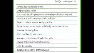 Steps to Effective Hiring Process