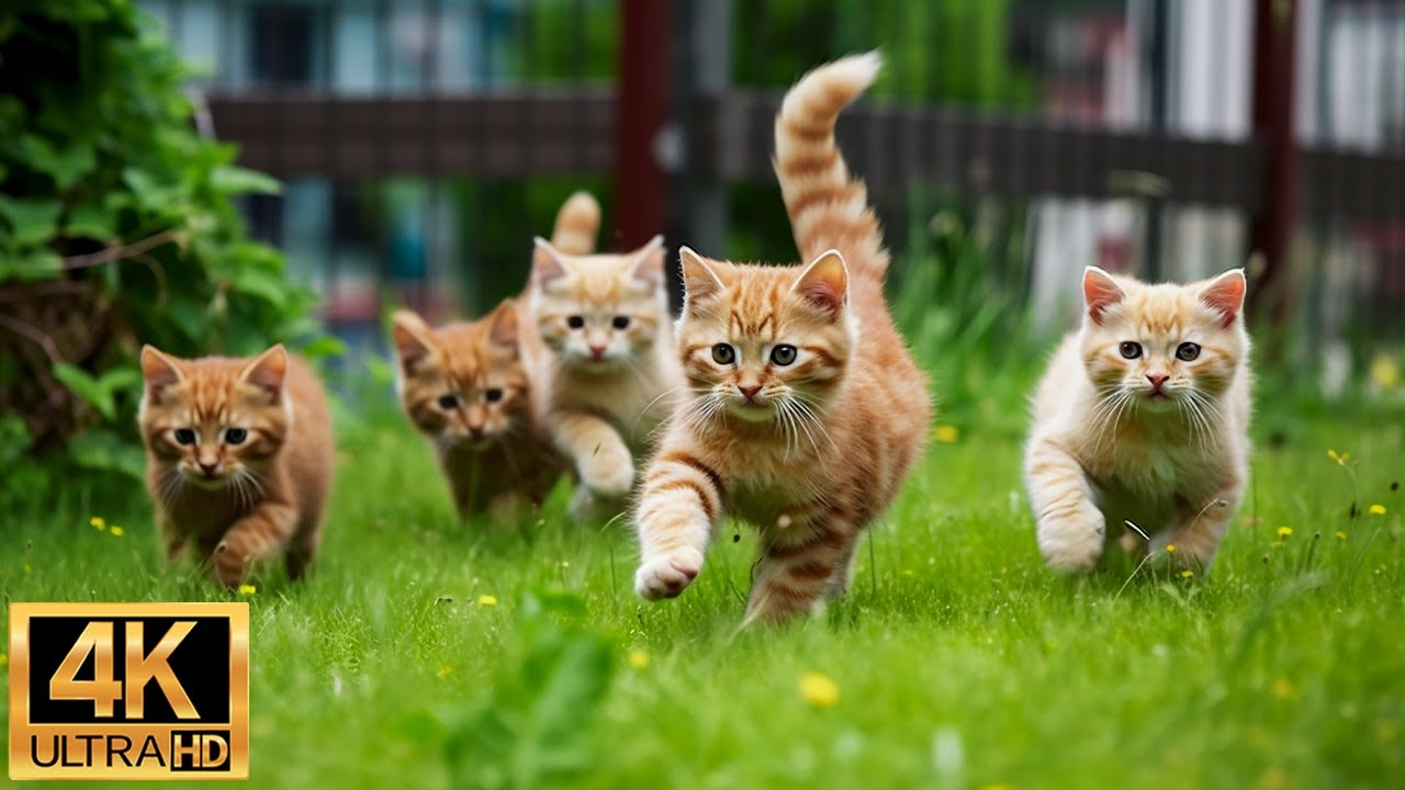 Детеныши животных 4K (60 кадров в секунду) |  Захватывающий мир детенышей животных под расслабляющую