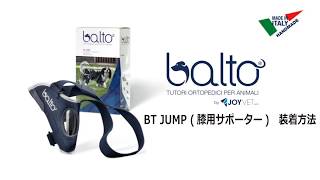 【イタリア生まれのオシャレ犬用サポーター】balto BT JUMP