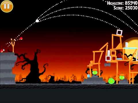 Official Angry Birds Seasons Walkthrough Trick or Treat 3-6