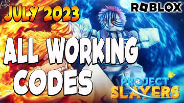 ALL WORKING CODES FOR 🔥 PROJECT SLAYERS 🔥 JULY IN 2023 /UPDATE 1.5/ROBLOX 2023 / CODES IN ONE MINUTE