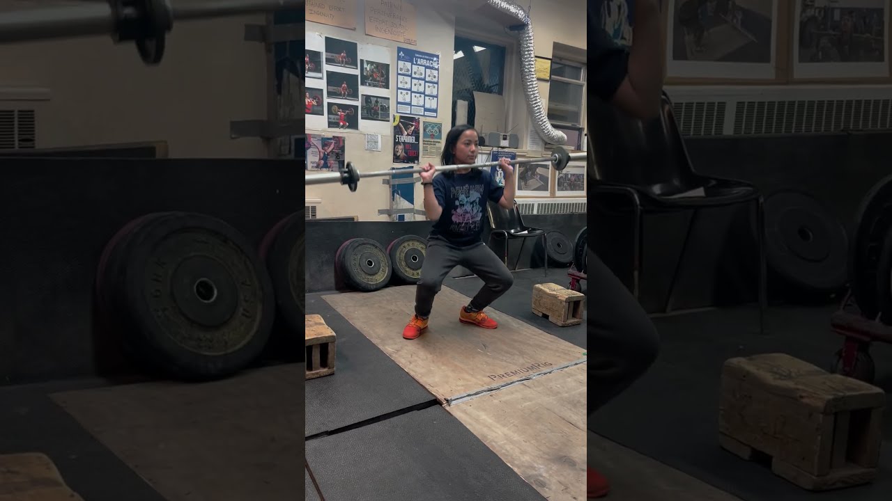Jaymie Training - First Power Clean!
