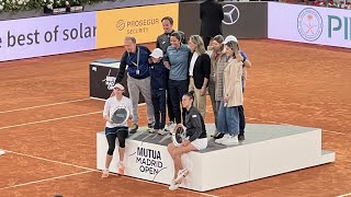 MUTUA MADRID OPEN 2024 FINAL DOBLES FEMENINO KREJCIKOVA&SIEGEMUND vs SORRIBES&BUCSA