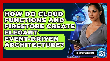 How Do Cloud Functions And Firestore Create Elegant Event-driven Architecture? - Cloud Stack Studio