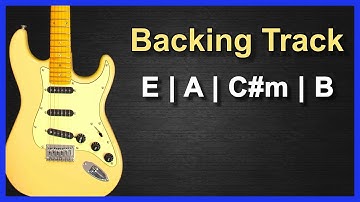 Hard Rock Guitar Backing Track in E Major | 95 BPM |