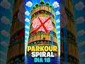 Juego 1 MINUTO AL DÍA hasta completar el PARKOUR MÁS FAMOSO - DIA 18 #minecraft #shorts #parkour