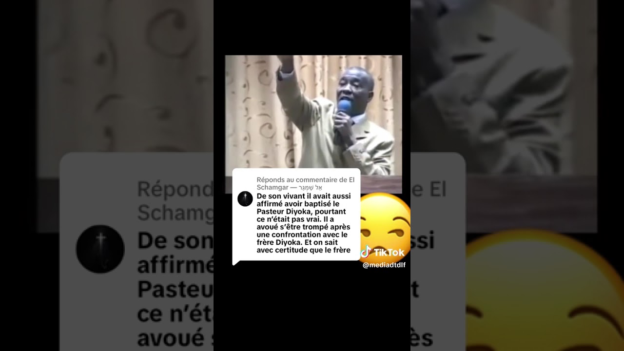 Pst Richard Diyoka parle de la personne qui l'a baptisé dans l'eau.