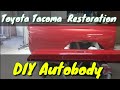 Toyota Tacoma restoration ep4 painting bed/ por rust DIY Autobody