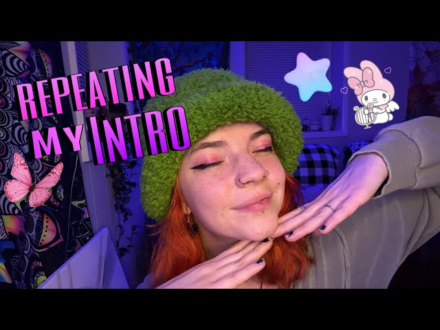 ASMR Repeating My Intro🩷Hand Movements, Upclose Whispers, Mouth Sounds + #tingles #asmr
