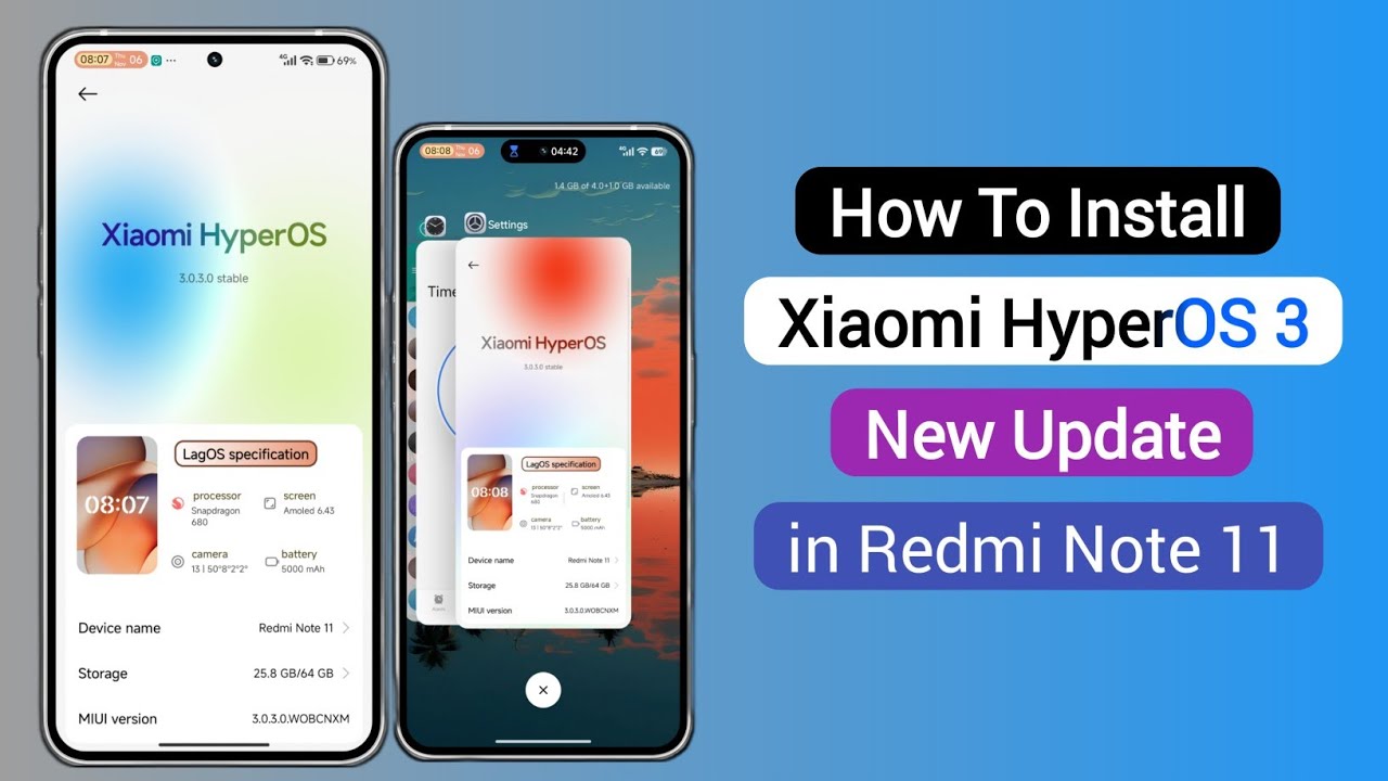 How To Install Xiaomi HyperOS 3 New Update in Redmi Note 11 😍