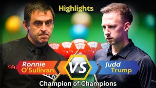 Ronnie O'Sullivan vs Judd Trump | Champion of Champions | highlights |