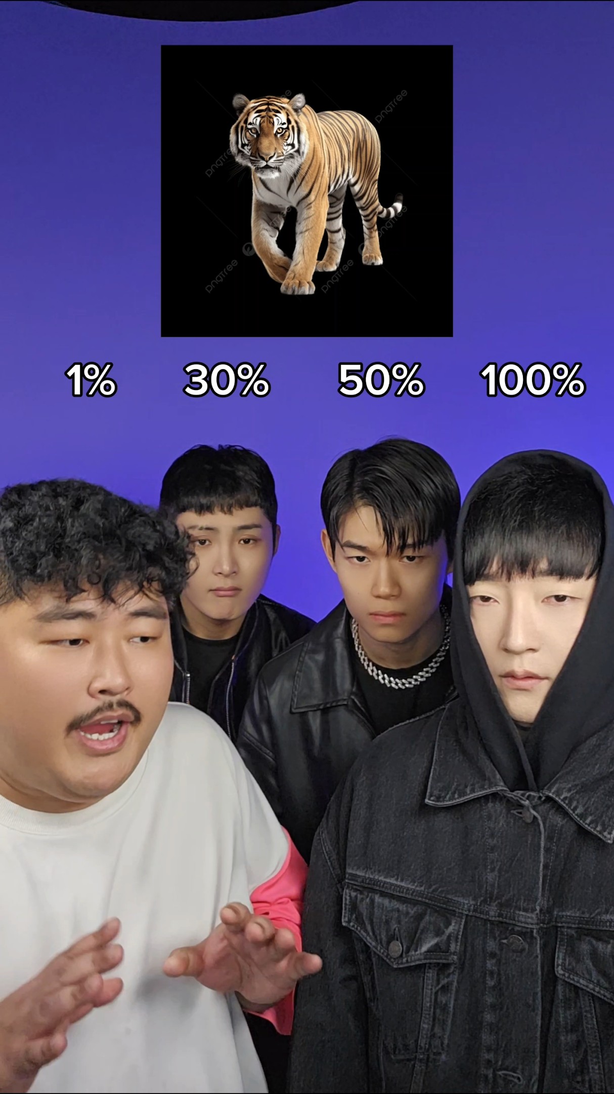 1% vs 30% vs 50% vs 100% #beatbox #tiktok