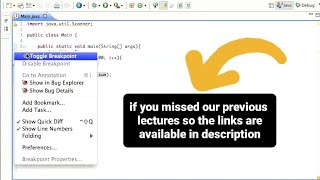 Eclipse lecture 004 | Debugger #java Profile