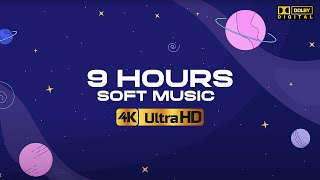 Purple Animated Galaxy | 9 Hours Space Wallpaper | Soft Music | Longest Motion Background HD 4K screenshot 2