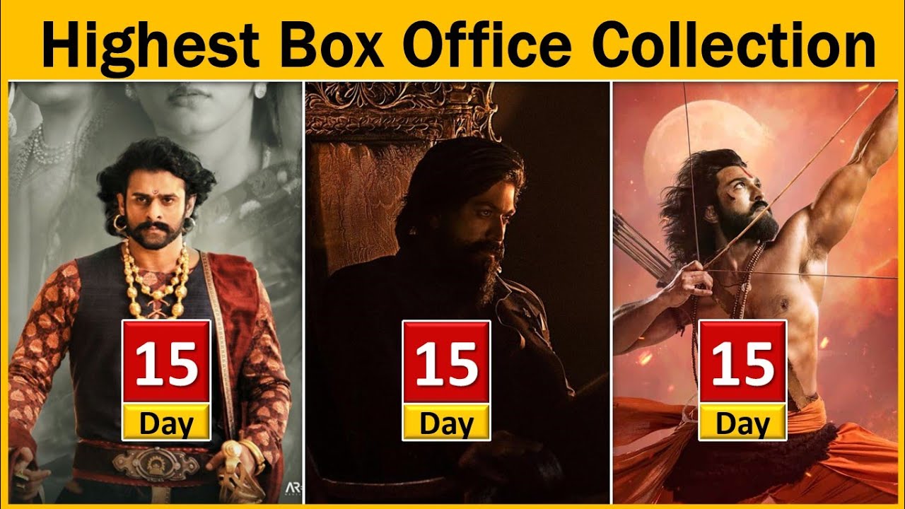 KGF 2 VS RRR VS Bahubali 2 - Box Office Collection Day 15 | India Gross, Overseas, Worldwide
