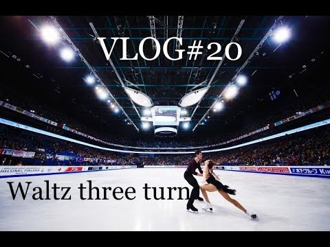 Waltz three turn figure skating