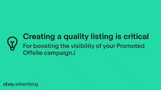 eBay Advertising Quick Tips Optimization