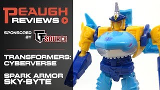 Video Review: Transformers Cyberverse - Spark Armor SKY-BYTE