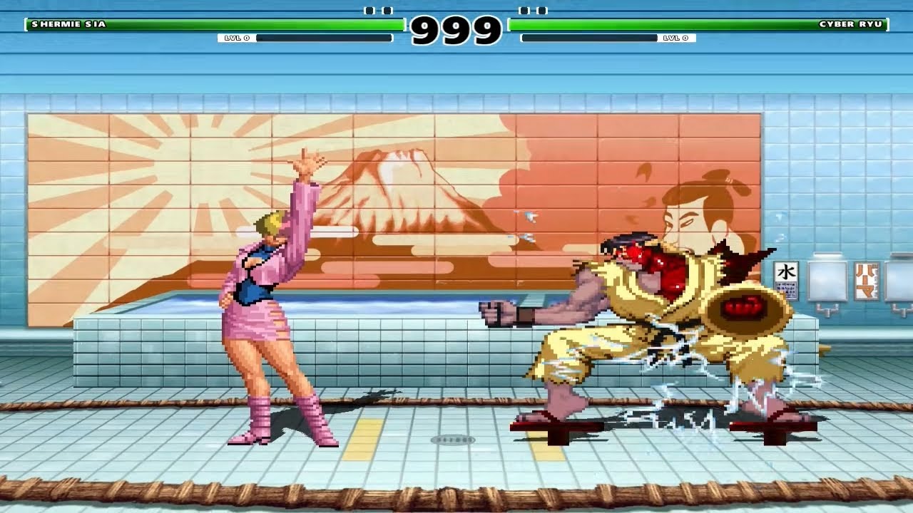 Shermie Sia vs Cyber Ryu [Kof vs SF Mugen] - YouTube