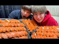 サーモン100貫がーどまんと食べたら喧嘩になった動画