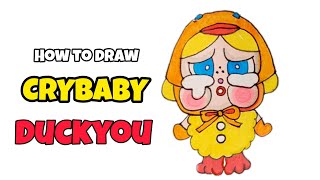 How To Draw Crybaby Duck You Easily - Popmart