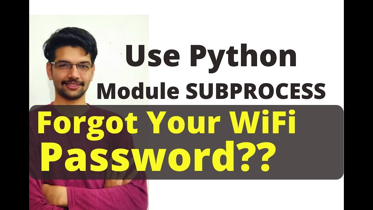 Find my connected Wifi's Password with Python Module | 6 June Project ...