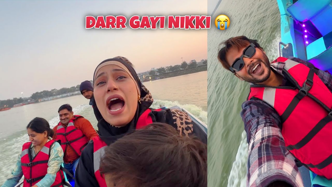 Boat Pe Darr Gayi Meri Wife 😭 Rone lagi Nikki 🥲