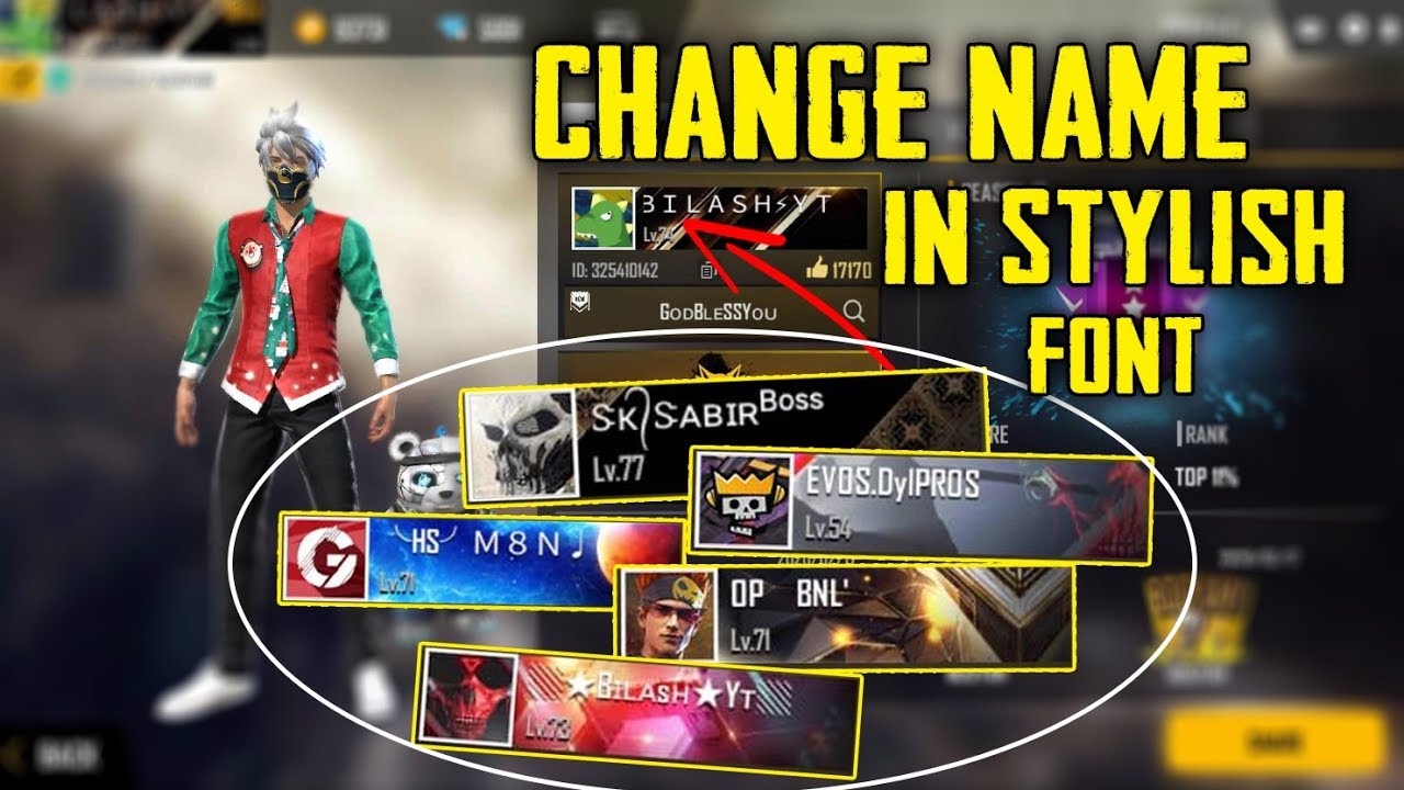 How To Change Free Fire Name Styles Font || New Away to ...