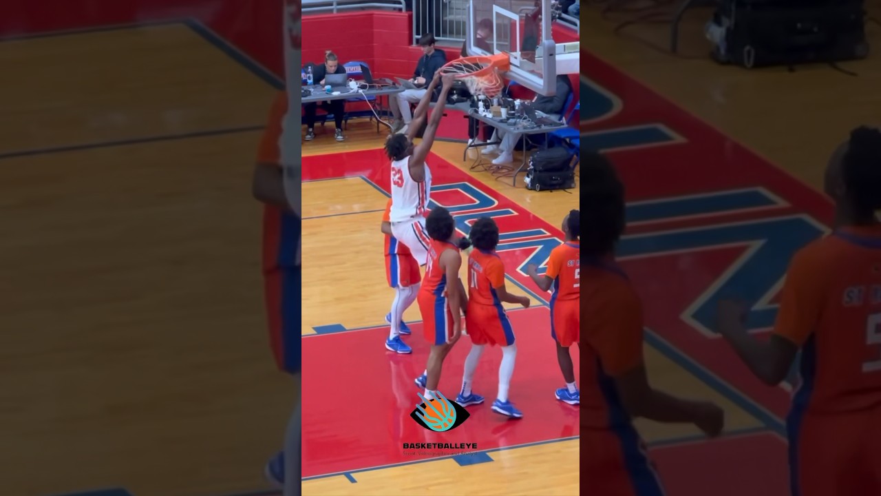 Amari Reed (2025 6’9 Lancaster HS, TX) is the definition of a MONSTER in the paint! 