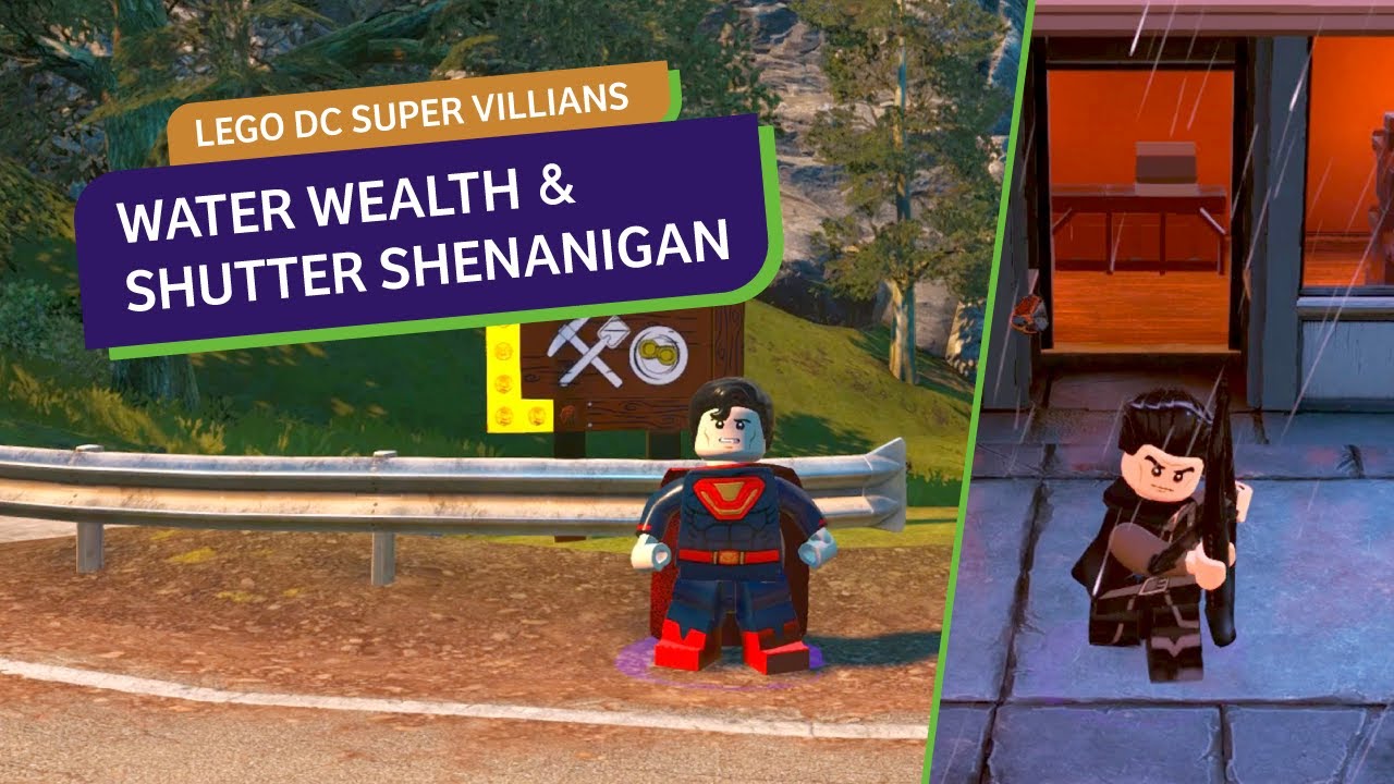 Lego DC Super-Villains "Shutter Shenanigan & Water Wealth" Guide - YouTube