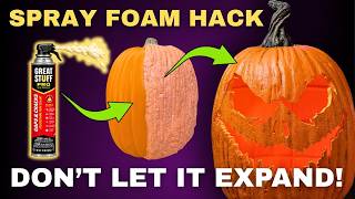 I FOUND A BETTER WAY TO MAKE SPRAY FOAM PUMPKINS