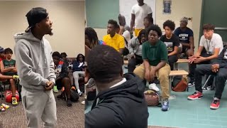 Tory Lanez gives a motivational speech to the youth