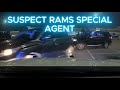 Mail Theft Suspect Reverses Into Special Agents Car | Arkansas State Police Chase