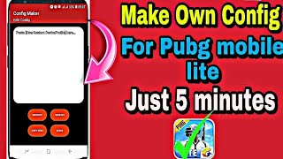 Make Your Own Config In Pubg Mobile Lite  How To Make Config Pubg Mobile  By The Gaming Tips
