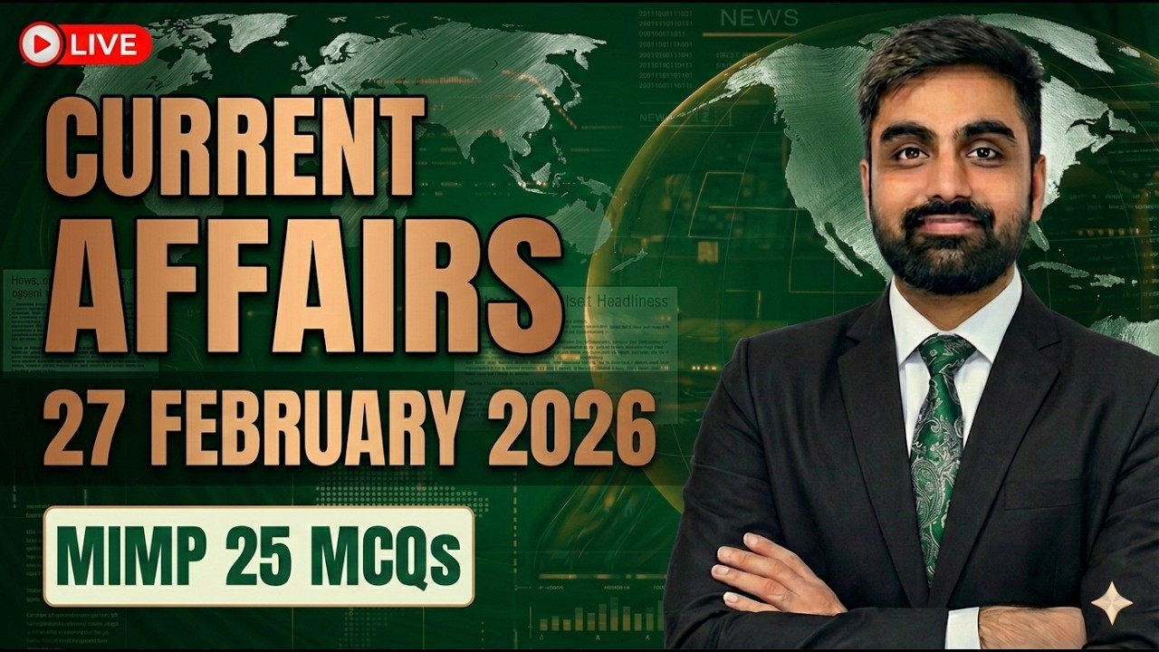 27 February 2026 |  Daily Current Affairs | Top 25 Most Important MCQs  #currentaffairsgujarati