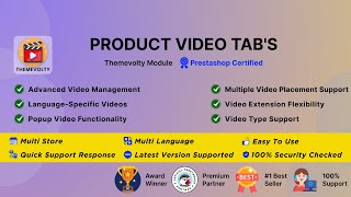 Product Video Tab   Youtube:Vimeo Embedded & Upload  - Themevolty Module screenshot 5