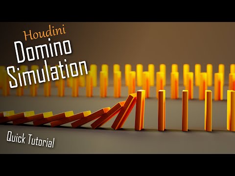 Domino Simulation || Quick Tutorial Houdini