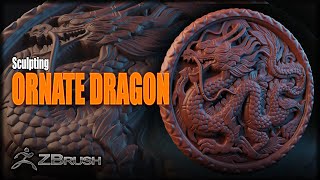 Zbrush - Ornate Dragon Sculpt - Time- Lapse by Paul Armstrong