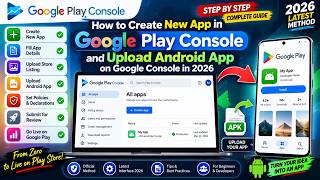 How to Create New App in Google Play Console & Upload Android App in 2026 | Complete Guide