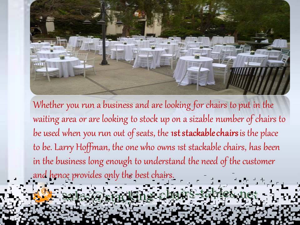 Find the Best Stackable Chairs at 1st Stackable Chairs by Larry