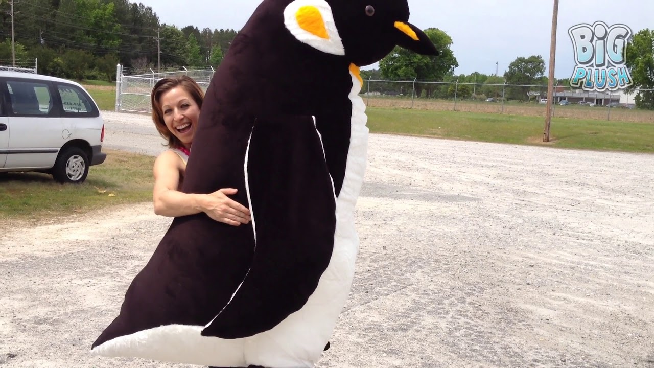 big penguin stuffed animal