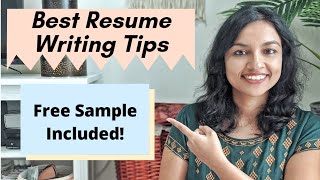 How to Make a Resume - Examples Included | Resume Writing for Freshers | Resume Formats